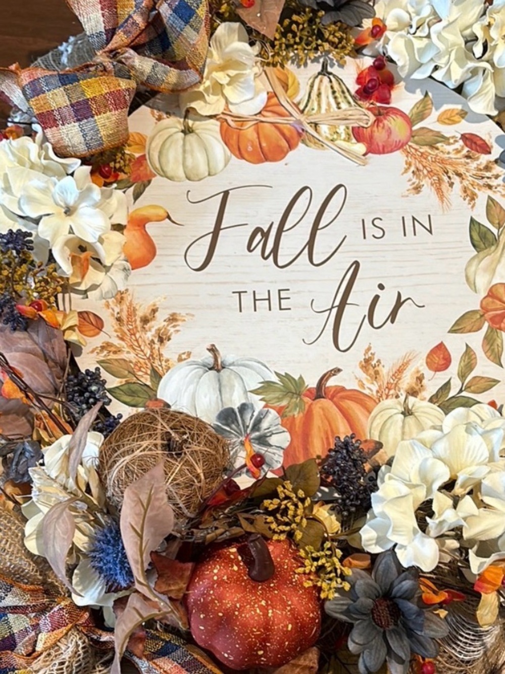 Handmade Fall Wreath Autumn Front Door Stunning Colors Custom Design Final Sale